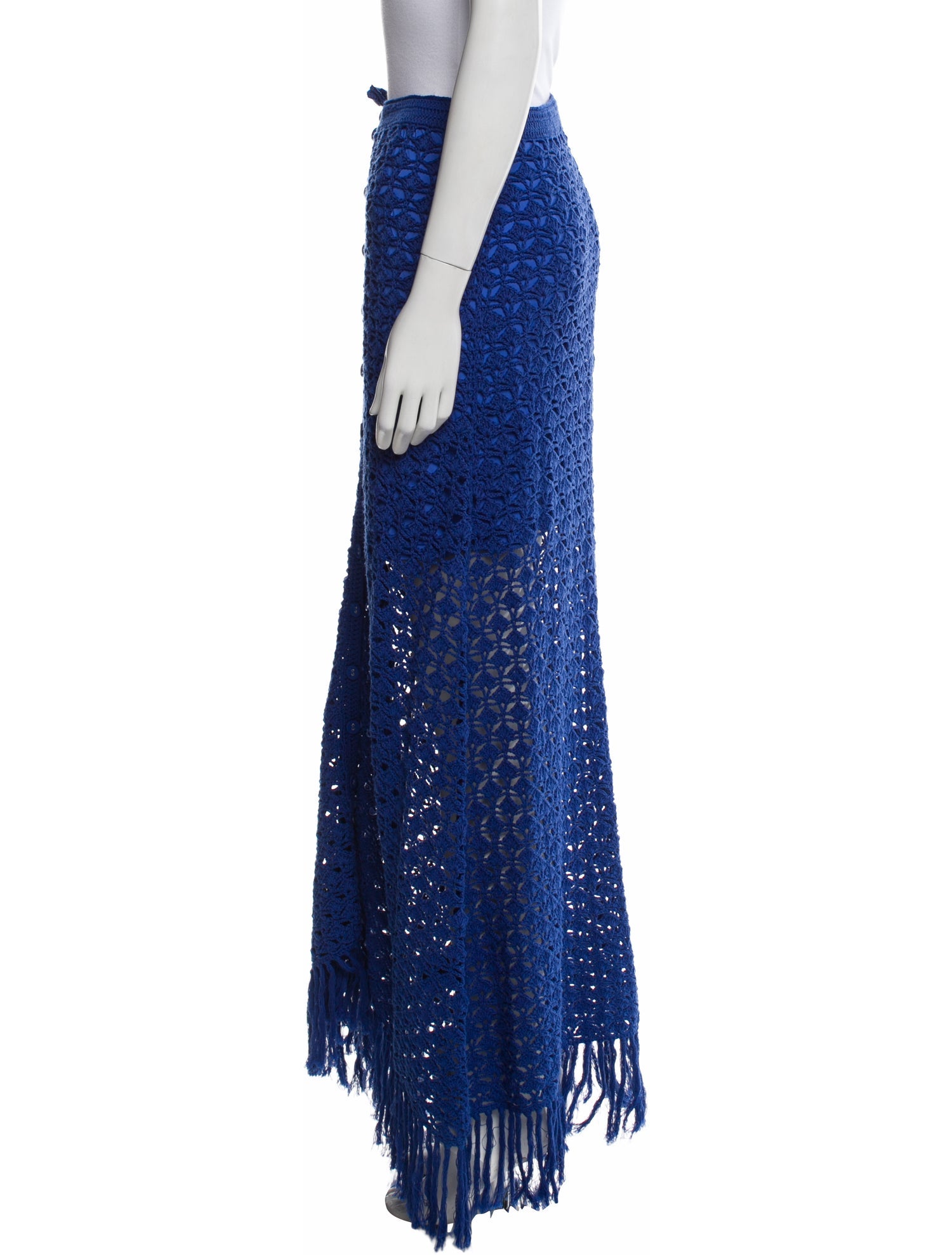 Anne Fontaine Lace Pattern Long Skirt