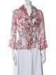 Anne Fontaine Silk Floral Print Blouse