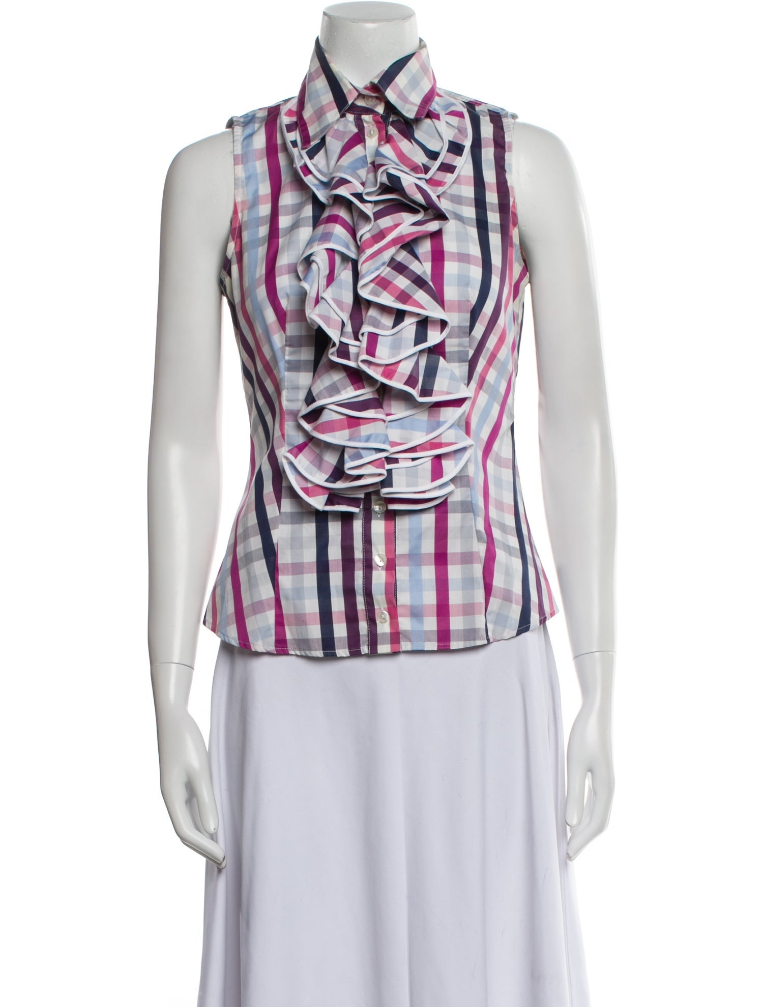 Anne Fontaine Printed Cowl Neck Top