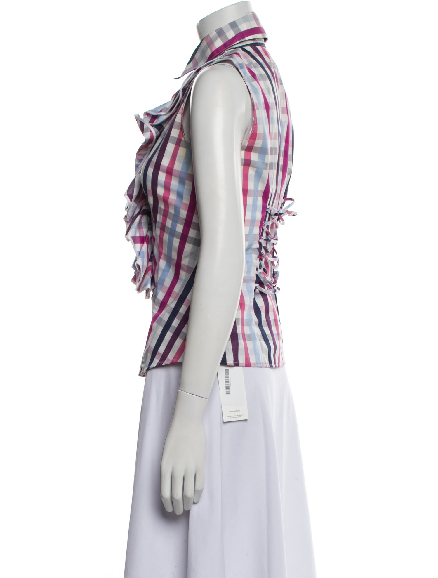 Anne Fontaine Printed Cowl Neck Top