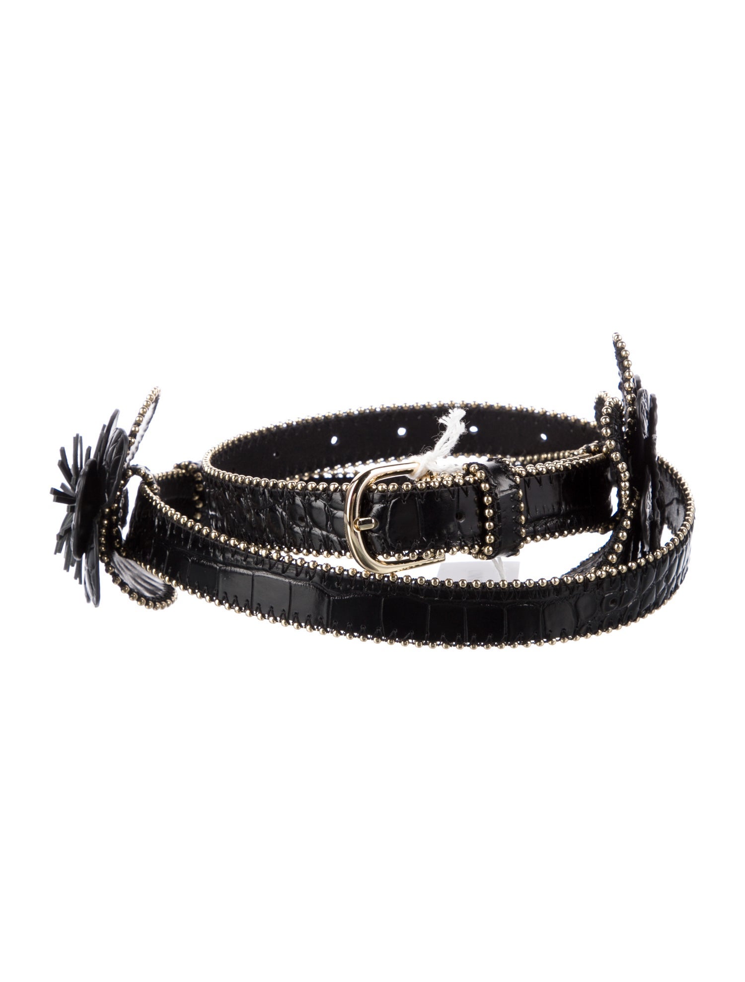 Anne Fontaine Skinny Leather Belt