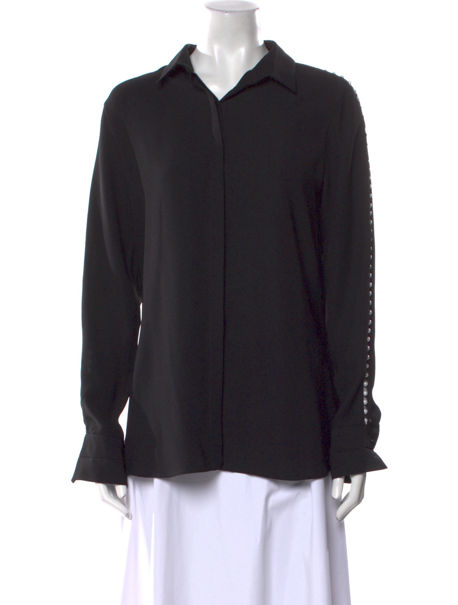Anne Fontaine Long Sleeve Button-Up Top