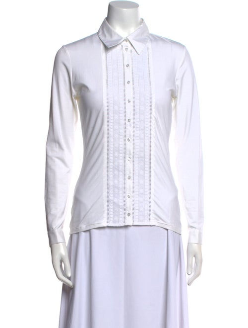 Anne Fontaine Long Sleeve Button-Up Top
