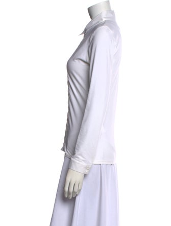 Anne Fontaine Long Sleeve Button-Up Top