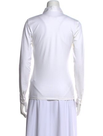 Anne Fontaine Long Sleeve Button-Up Top