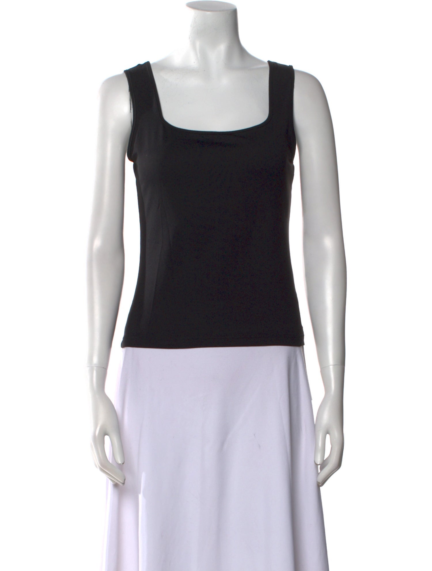 Anne Fontaine Square Neckline Sleeveless Top
