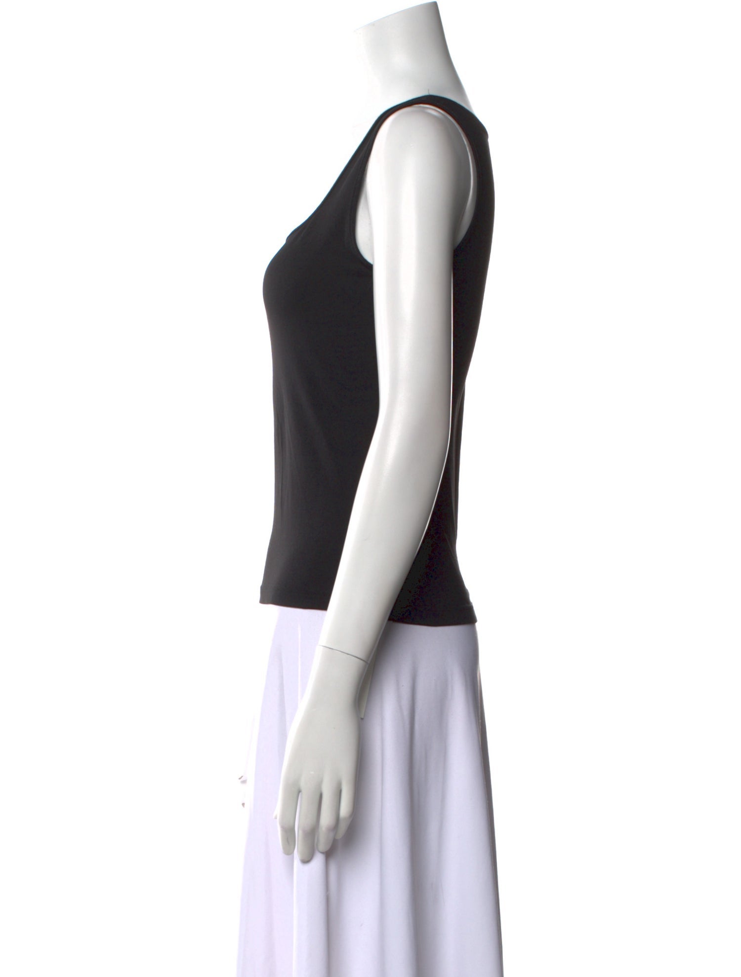 Anne Fontaine Square Neckline Sleeveless Top