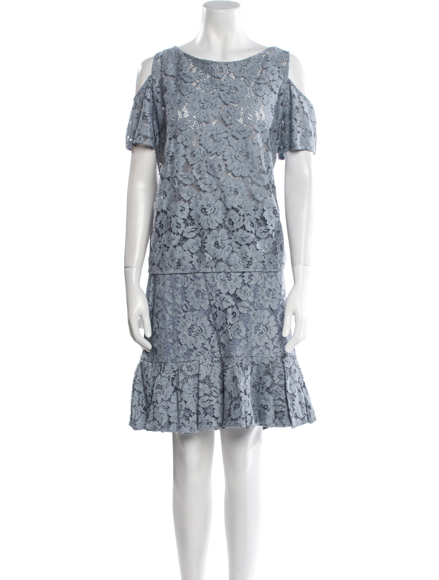 Anne Fontaine Lace Pattern Skirt Set