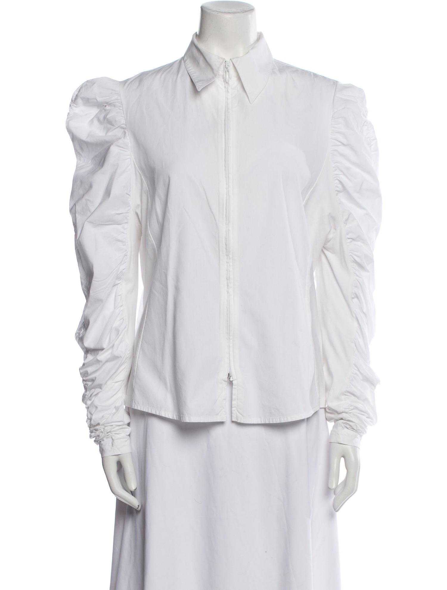 Anne Fontaine Long Sleeve Button-Up Top
