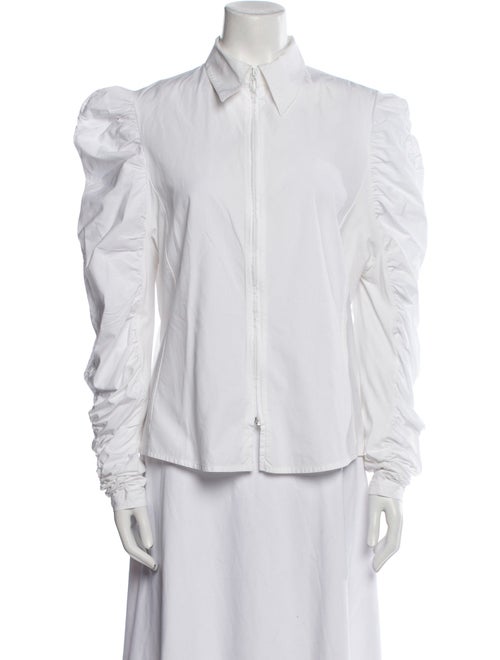 Anne Fontaine Long Sleeve Button-Up Top