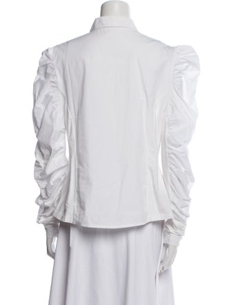 Anne Fontaine Long Sleeve Button-Up Top