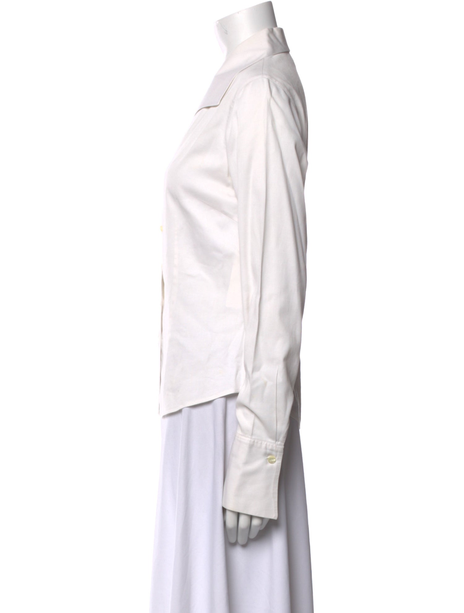 Anne Fontaine Long Sleeve Button-Up Top