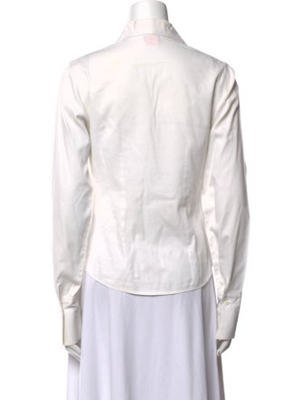 Anne Fontaine Long Sleeve Button-Up Top