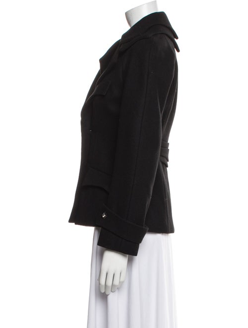 Anne Fontaine Wool Biker Jacket