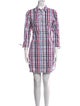 Anne Fontaine Plaid Print Mini Dress