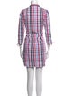 Anne Fontaine Plaid Print Mini Dress