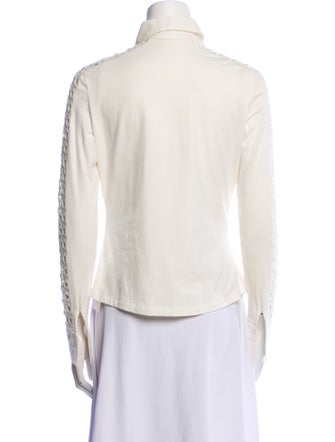 Anne Fontaine Long Sleeve Button-Up Top