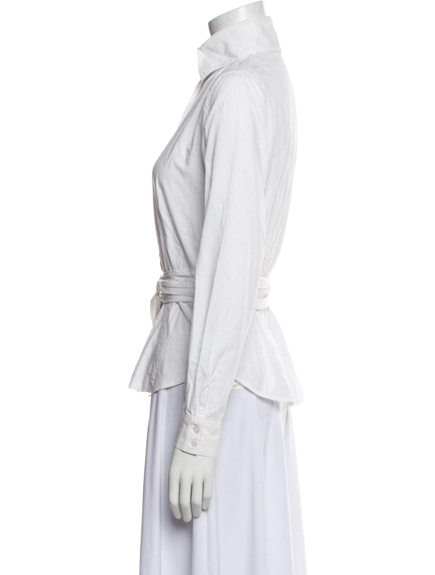 Anne Fontaine Long Sleeve Button-Up Top