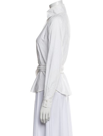 Anne Fontaine Long Sleeve Button-Up Top