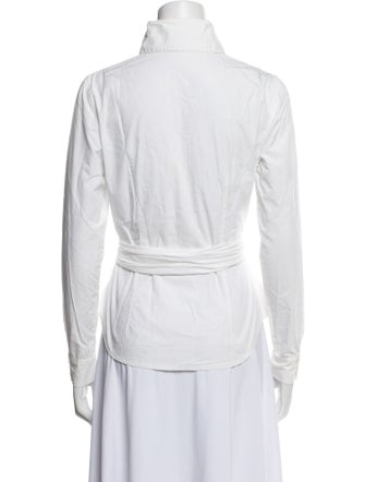 Anne Fontaine Long Sleeve Button-Up Top