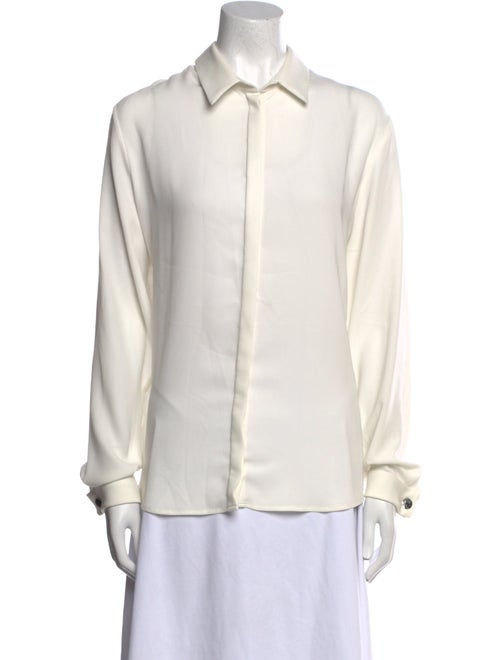 Anne Fontaine Long Sleeve Button-Up Top