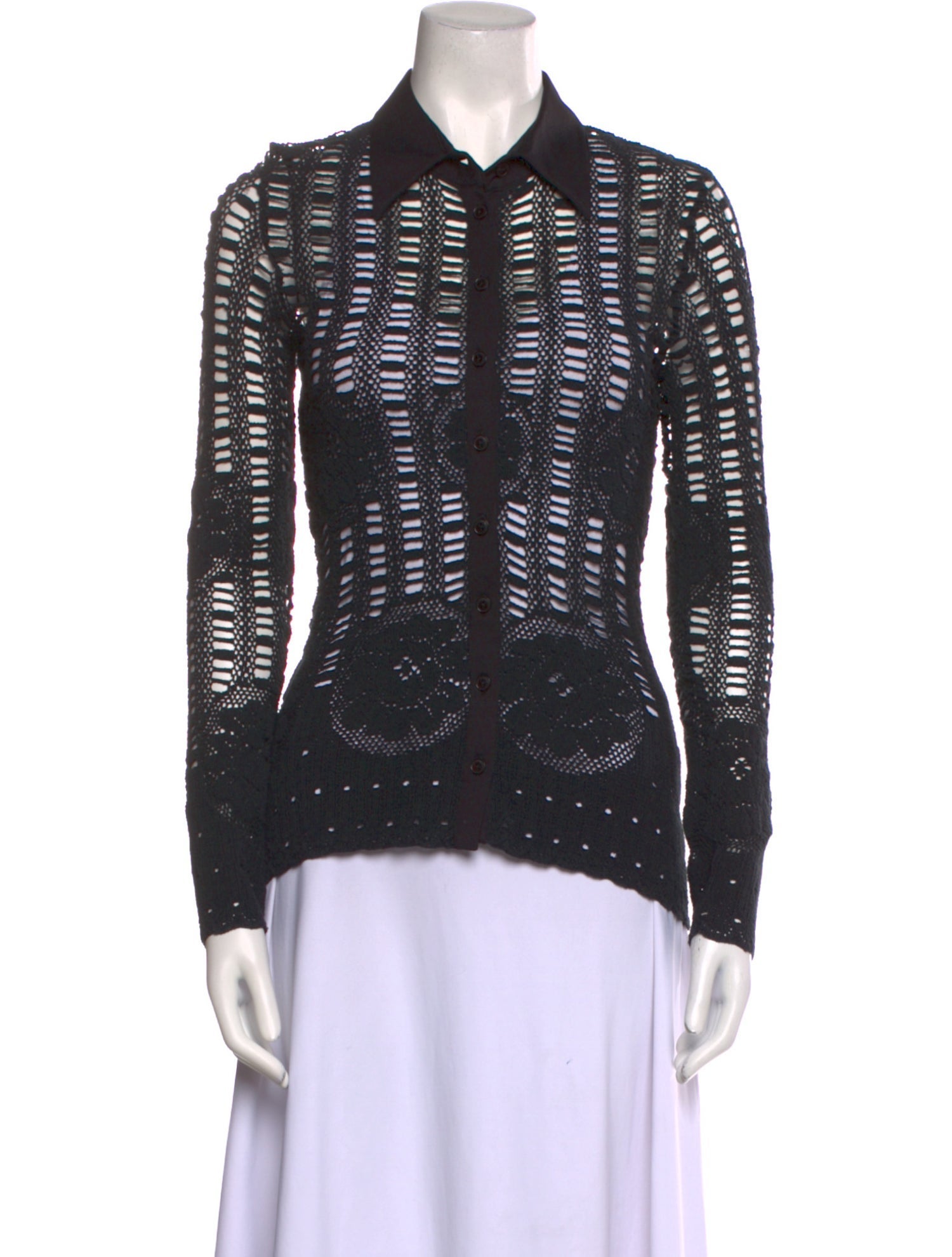 Anne Fontaine Crochet Sweater