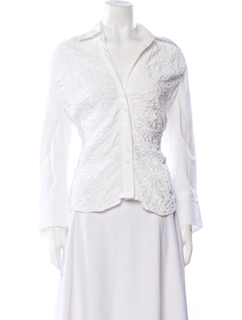 Anne Fontaine Long Sleeve Button-Up Top