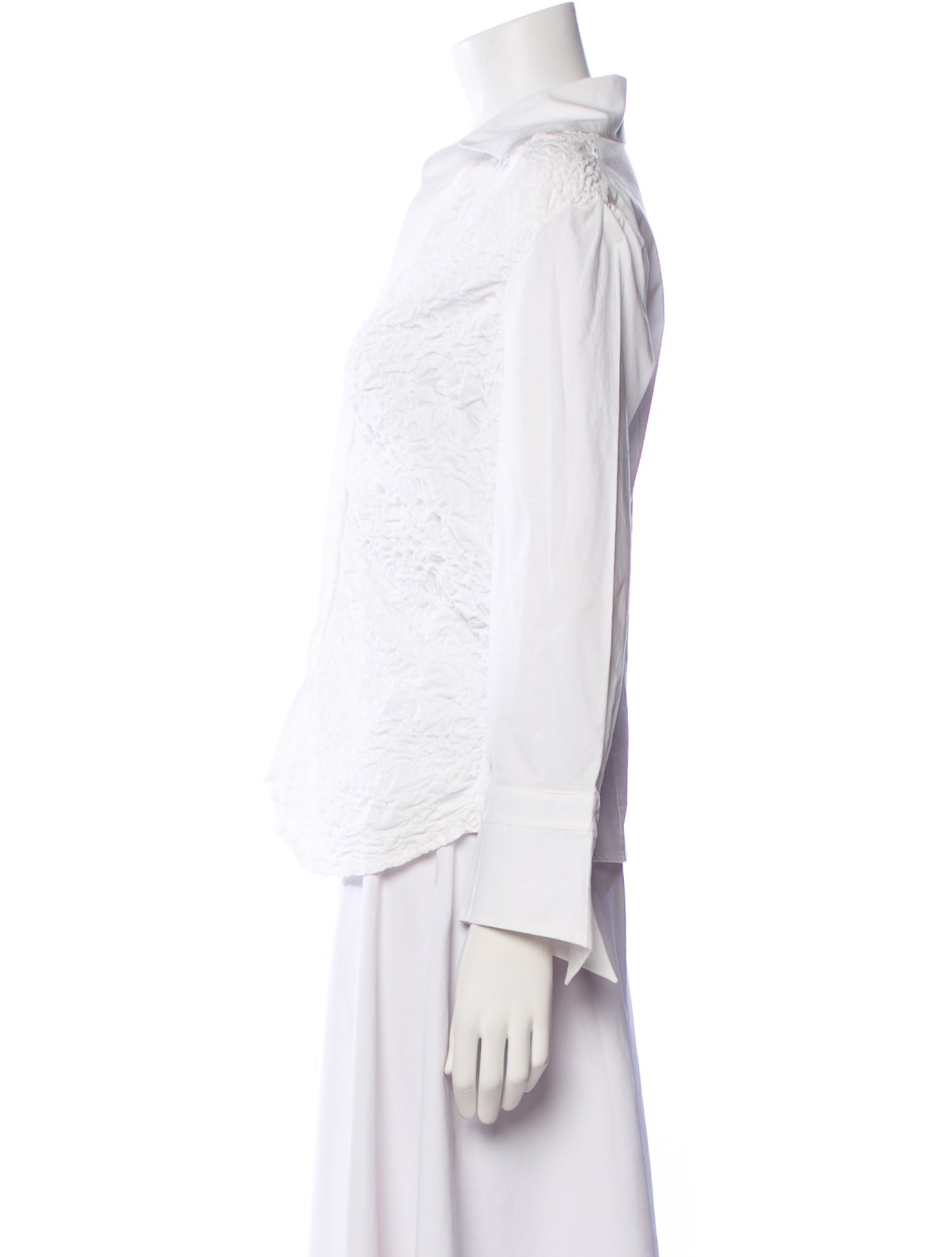 Anne Fontaine Long Sleeve Button-Up Top