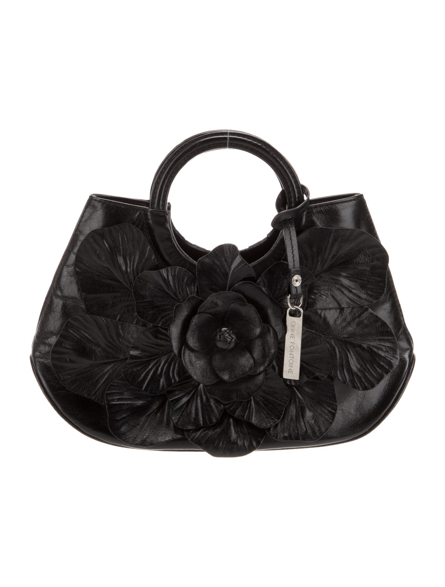 Anne Fontaine Leather Top Handle Bag
