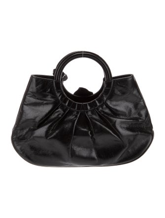 Anne Fontaine Leather Top Handle Bag