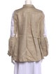 Anne Fontaine Linen Long Sleeve Button-Up Top