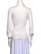Anne Fontaine Three-Quarter Sleeve Button-Up Top