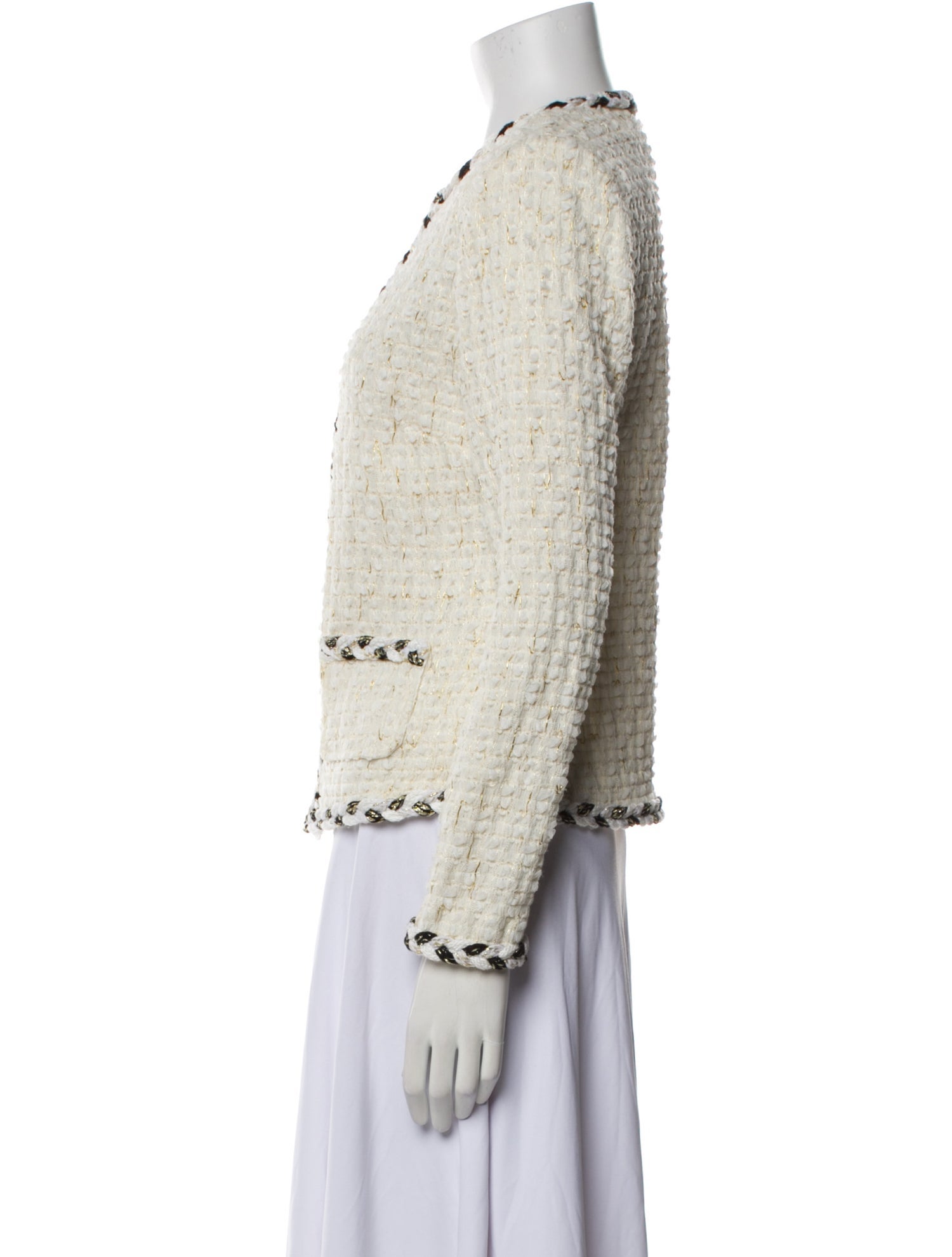 Anne Fontaine Tweed Pattern Evening Jacket