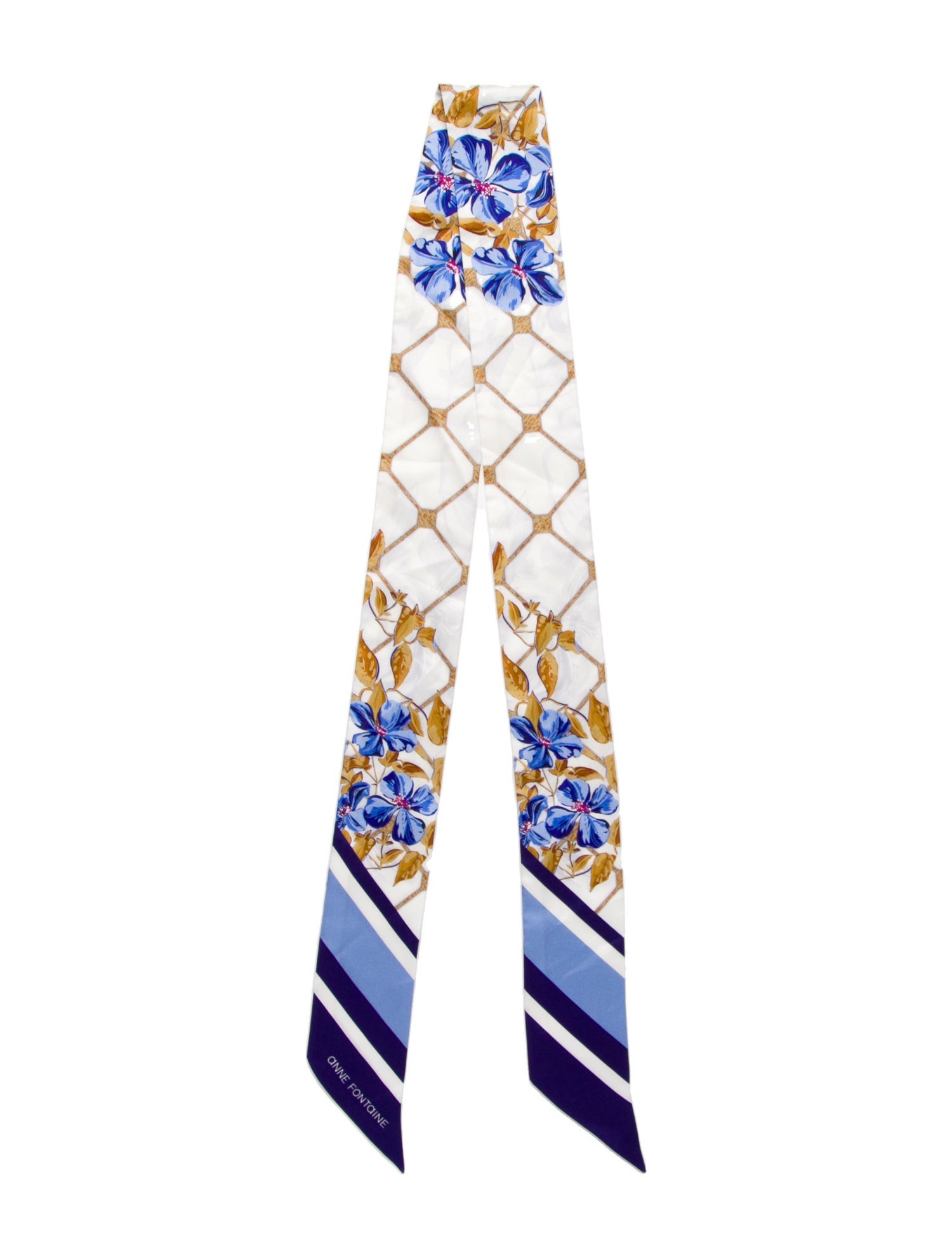 Anne Fontaine Silk Printed Scarf