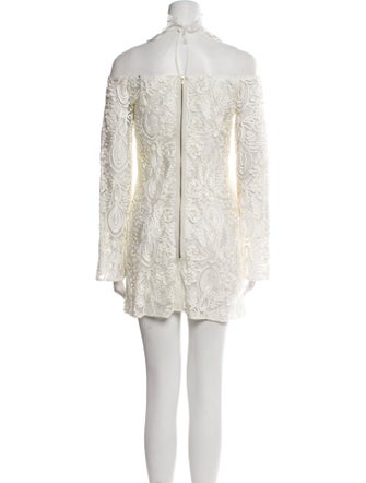 Anne Fontaine Lace Pattern Mini Dress