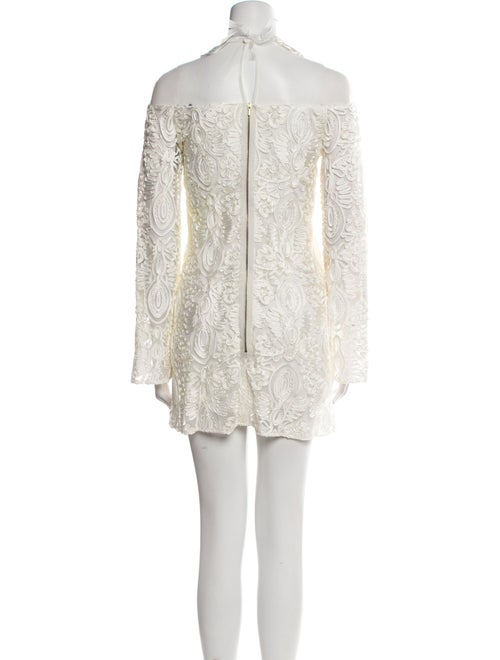 Anne Fontaine Lace Pattern Mini Dress