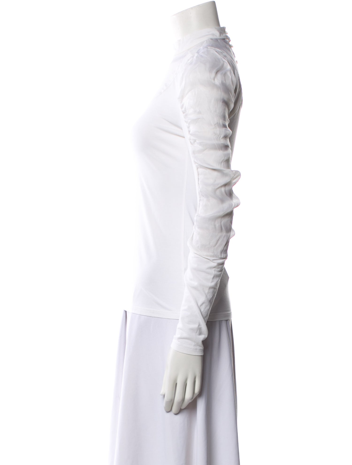 Anne Fontaine Crew Neck Long Sleeve Top