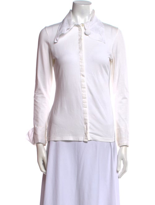 Anne Fontaine Long Sleeve Button-Up Top