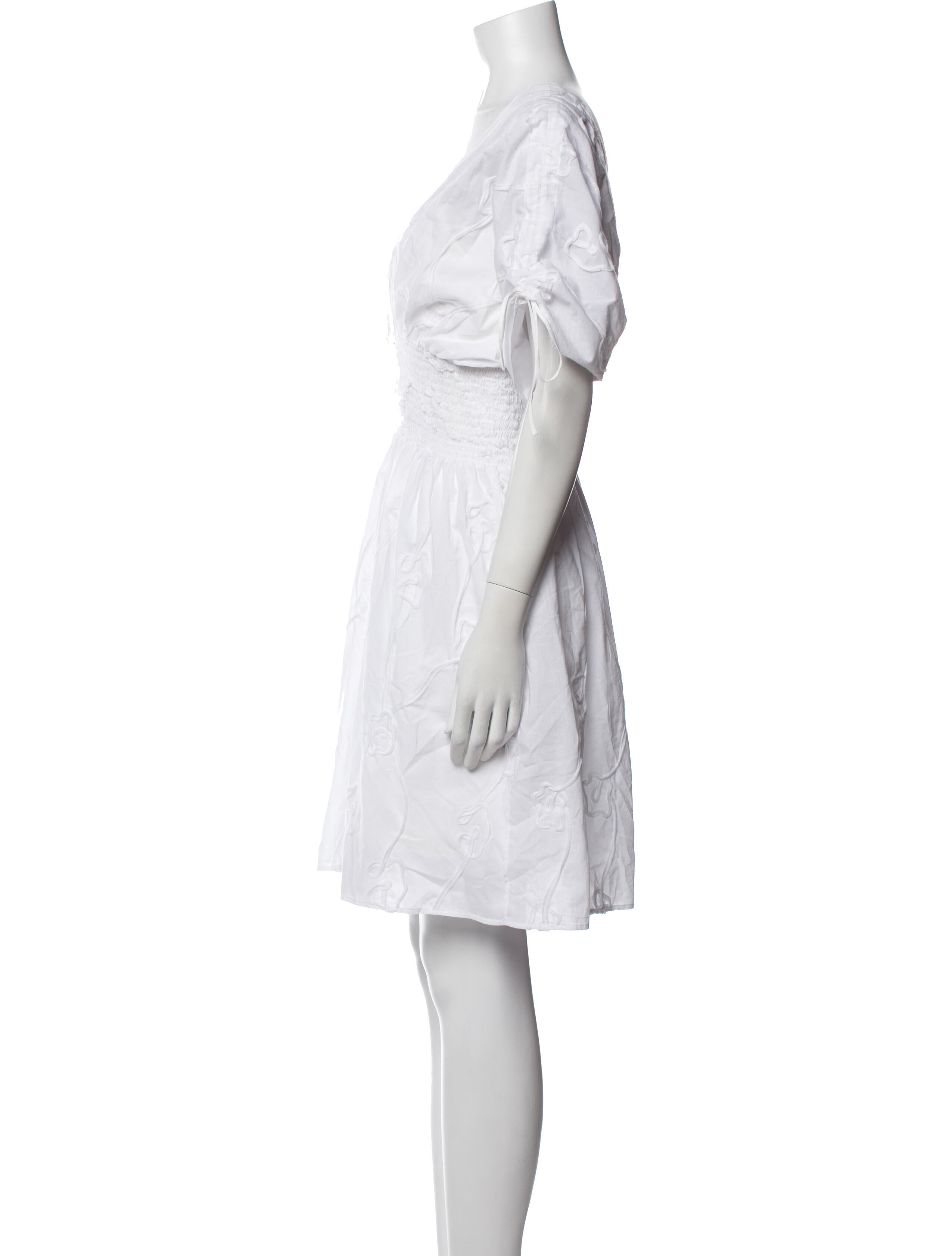 Anne Fontaine V-Neck Knee-Length Dress w/ Tags