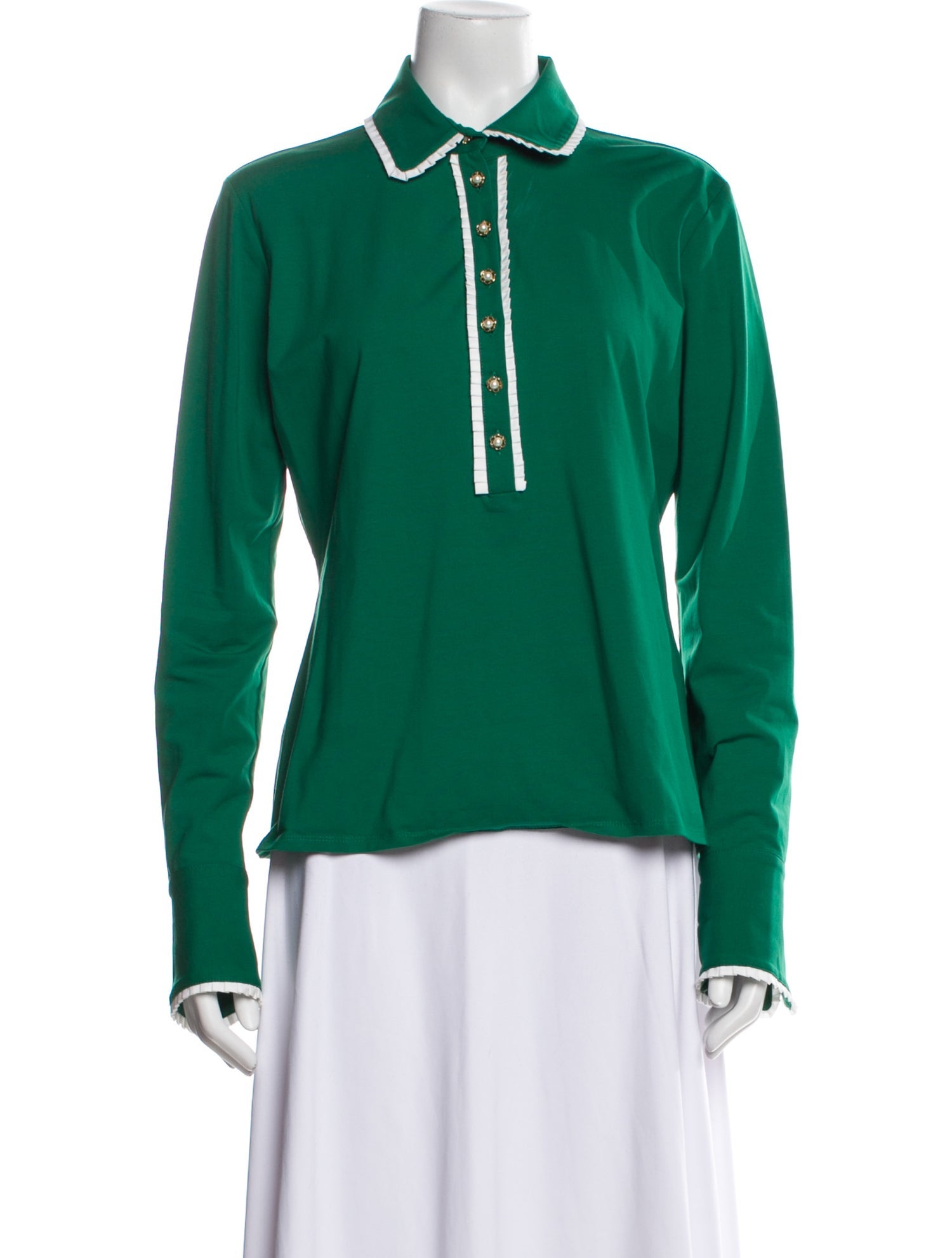 Anne Fontaine Long Sleeve Polo
