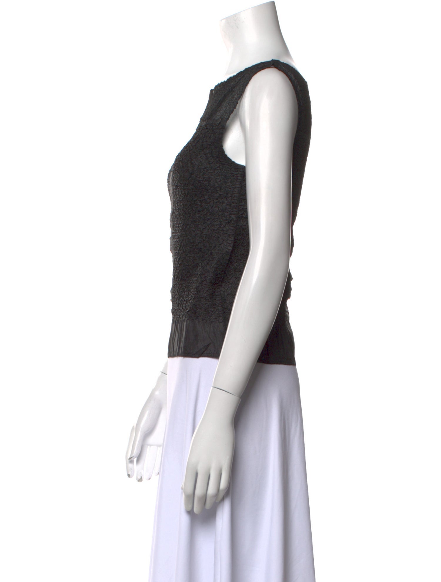 Anne Fontaine Square Neckline Sleeveless Top