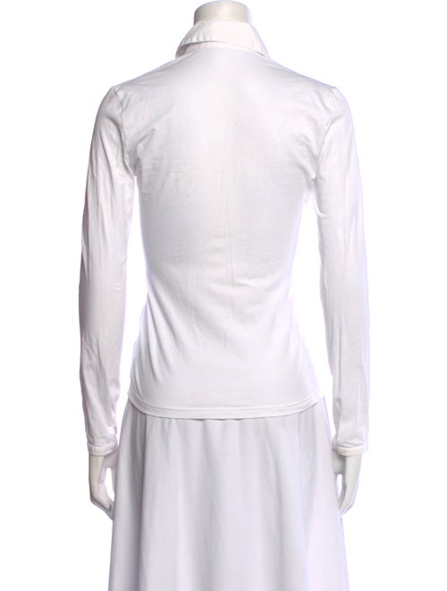 Anne Fontaine Striped Long Sleeve Button-Up Top