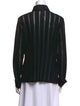 Anne Fontaine Striped Long Sleeve Button-Up Top