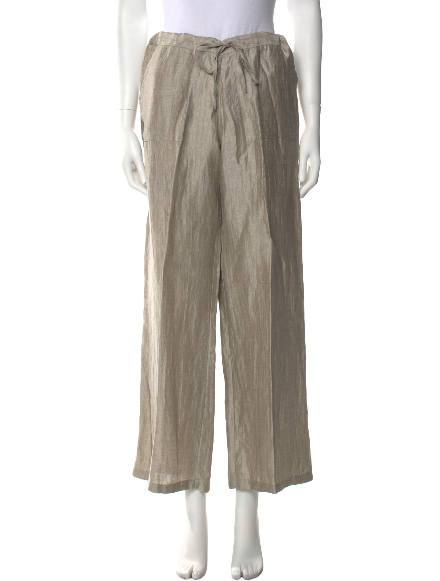 Anne Fontaine Linen Wide Leg Pants