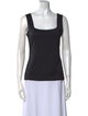Anne Fontaine Square Neckline Sleeveless Top
