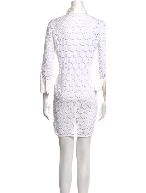 Anne Fontaine Lace Pattern Mini Dress