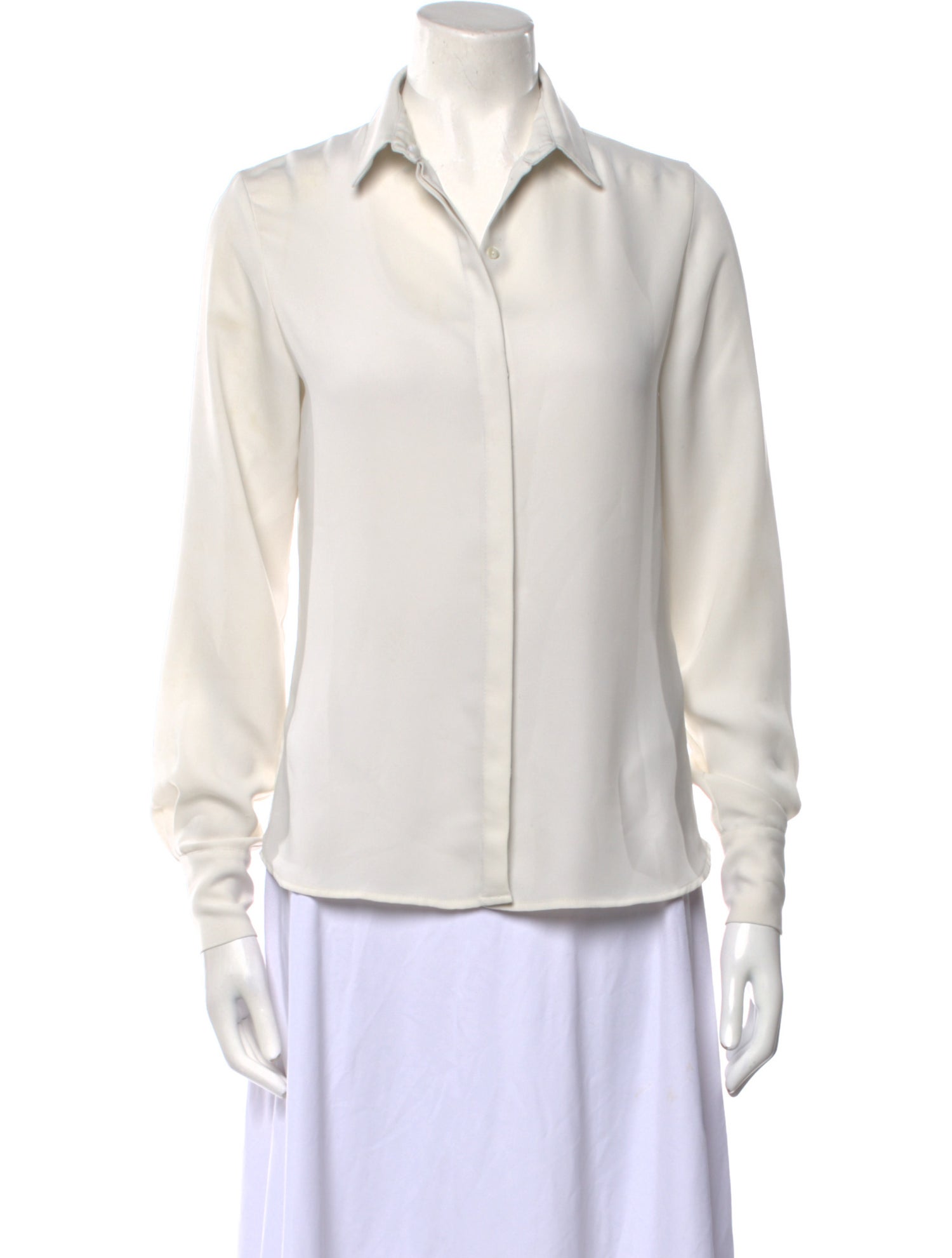 Anne Fontaine Long Sleeve Button-Up Top