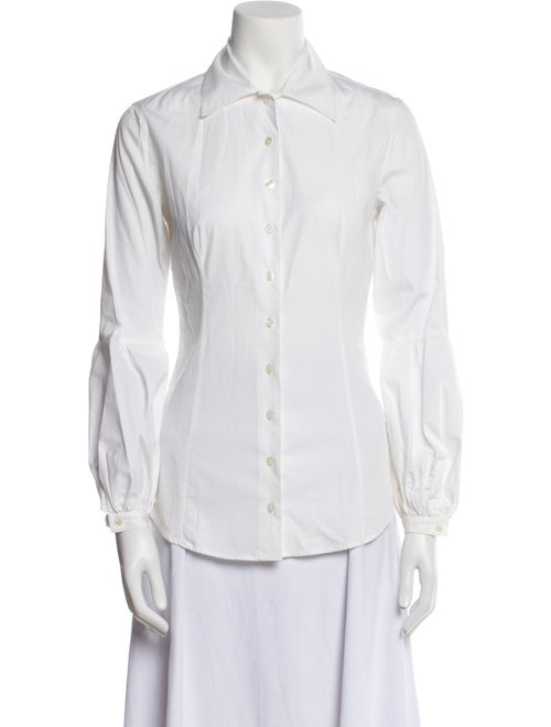 Anne Fontaine Long Sleeve Button-Up Top
