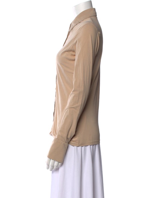 Anne Fontaine Long Sleeve Button-Up Top