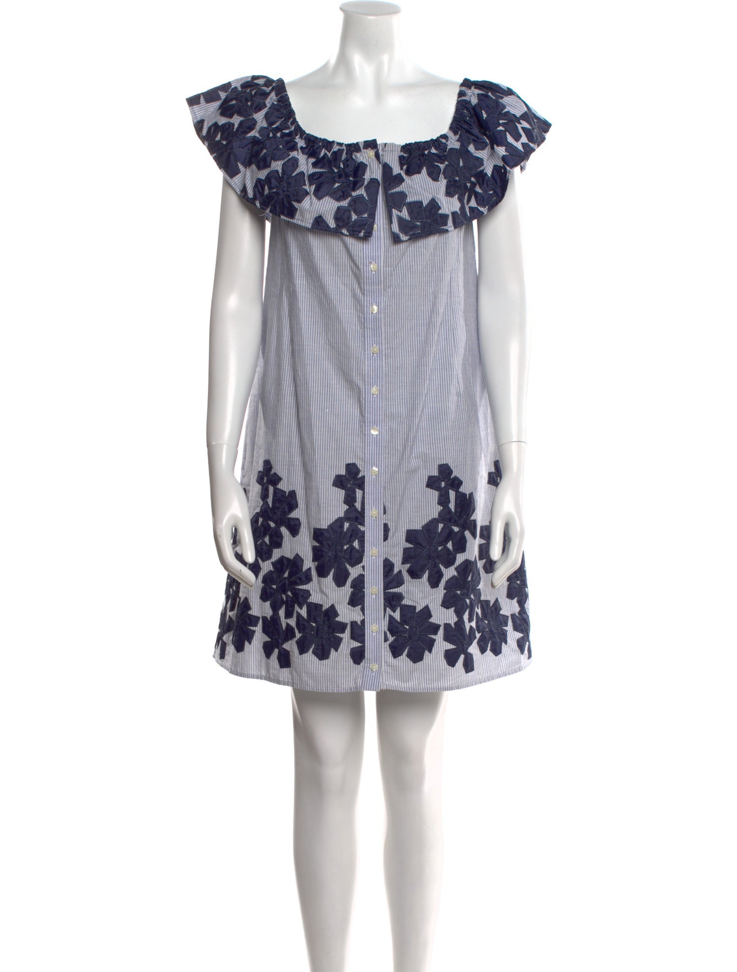 Anne Fontaine Striped Mini Dress